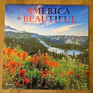 NWT Plato 2025 16 Month Calendar America the Beautiful 12x12